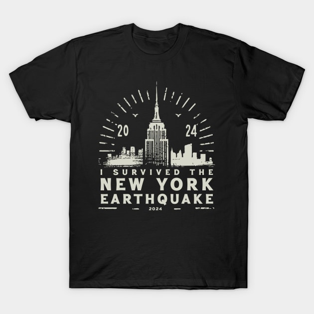 I Survived The New York Earthquake T-Shirt by Trendsdk